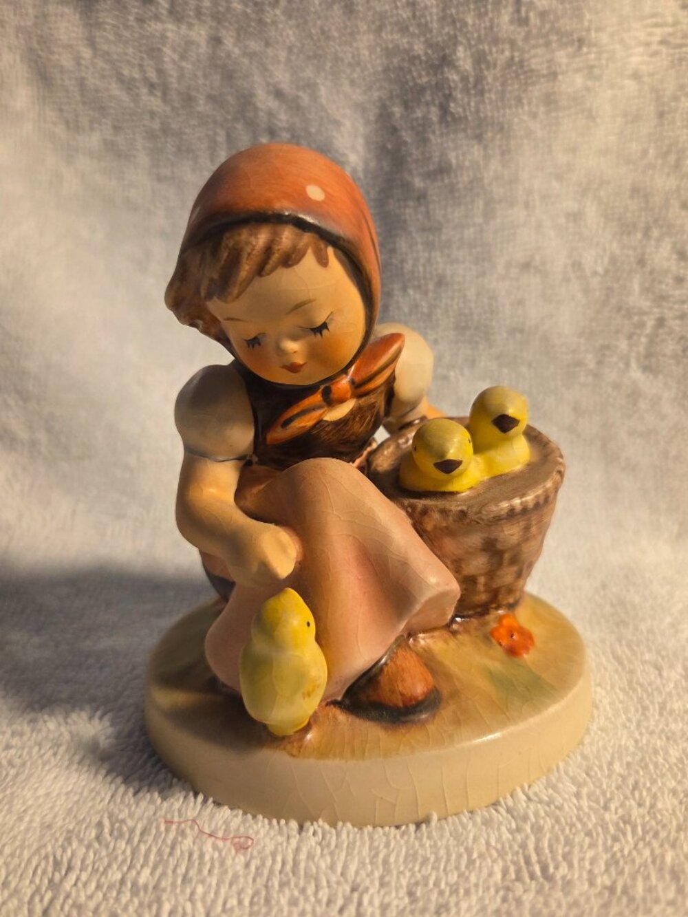 M J Hummel 'Chick Girl' #57/0 TMK 3 3.5" Figurine 1960's